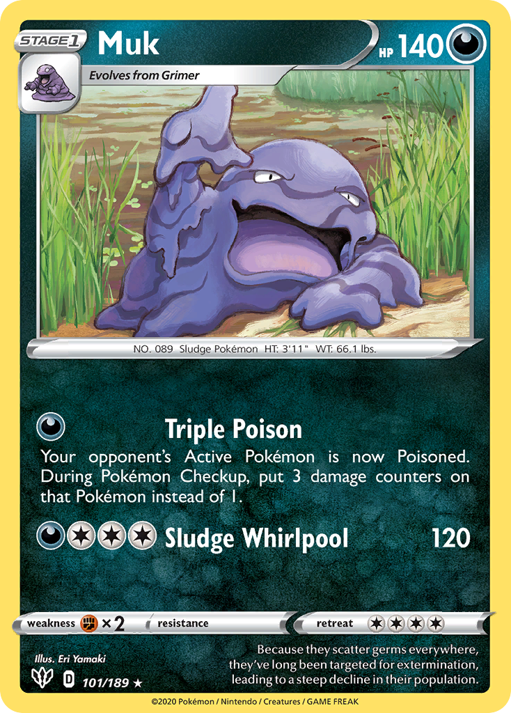 Muk (101/189) [Sword & Shield: Darkness Ablaze] - Card Brawlers | Quebec | Canada | Yu-Gi-Oh!