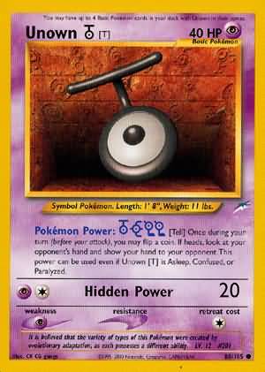 Unown [T] (88/105) [Neo Destiny Unlimited] - Card Brawlers | Quebec | Canada | Yu-Gi-Oh!