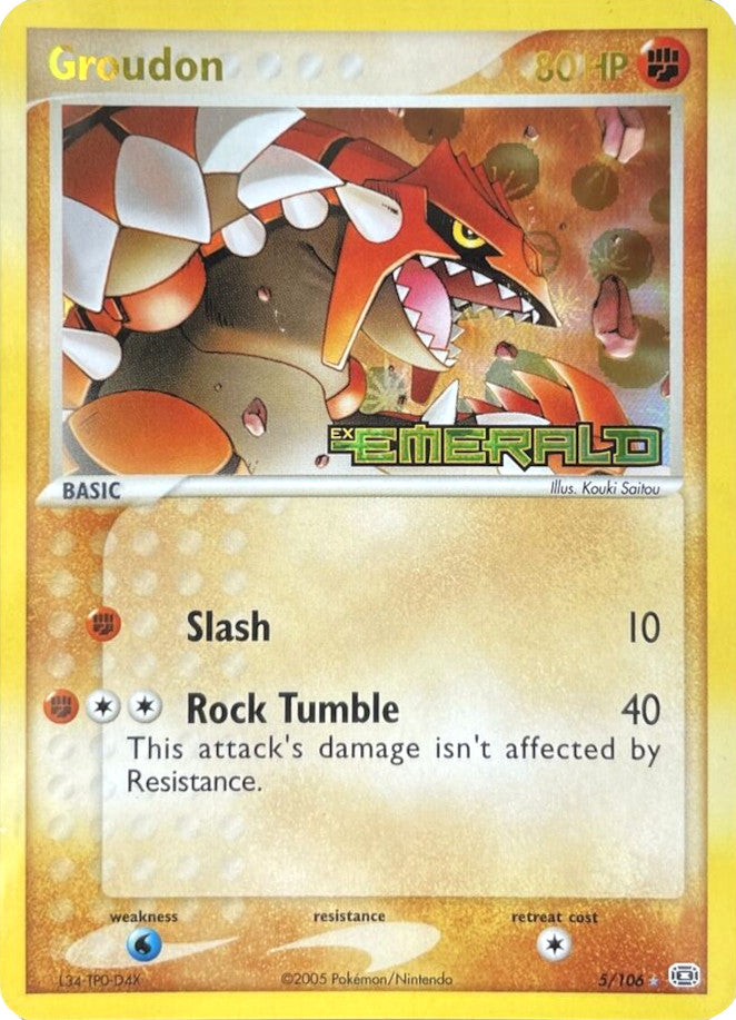 Groudon (5/106) (Stamped) [EX: Emerald] - Card Brawlers | Quebec | Canada | Yu-Gi-Oh!