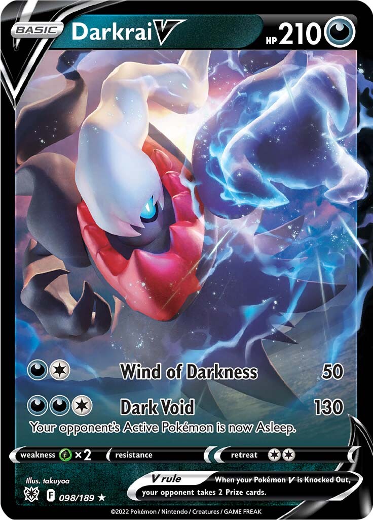 Darkrai V (098/189) [Sword & Shield: Astral Radiance] - Card Brawlers | Quebec | Canada | Yu-Gi-Oh!