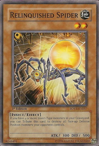 Relinquished Spider [SOVR-EN017] Common - Card Brawlers | Quebec | Canada | Yu-Gi-Oh!