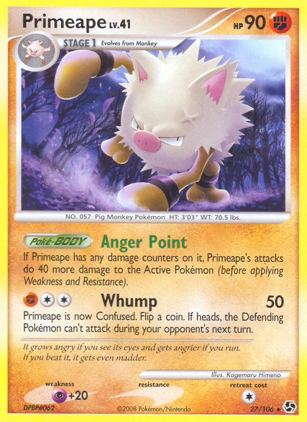 Primeape (27/106) [Diamond & Pearl: Great Encounters] - Card Brawlers | Quebec | Canada | Yu-Gi-Oh!