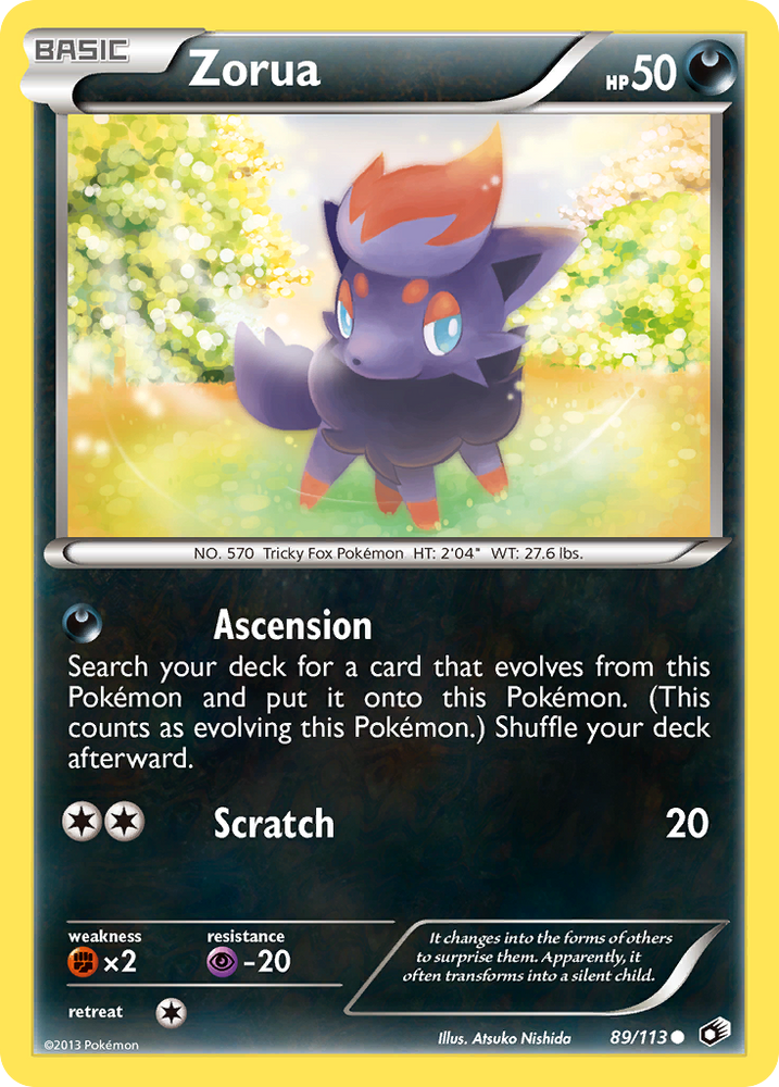 Zorua (89/113) [Black & White: Legendary Treasures] - Card Brawlers | Quebec | Canada | Yu-Gi-Oh!