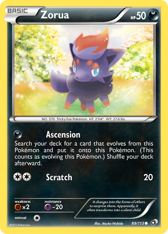 Zorua (89/113) [Black & White: Legendary Treasures] - Card Brawlers | Quebec | Canada | Yu-Gi-Oh!