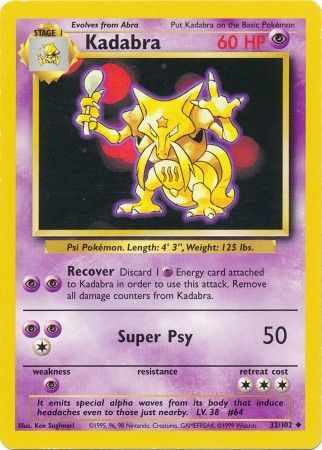 Kadabra (32/102) [Base Set Unlimited] - Card Brawlers | Quebec | Canada | Yu-Gi-Oh!