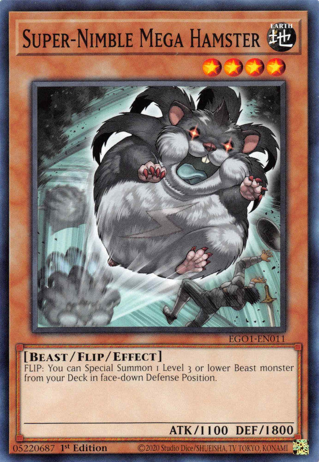 Super-Nimble Mega Hamster [EGO1-EN011] Common - Card Brawlers | Quebec | Canada | Yu-Gi-Oh!