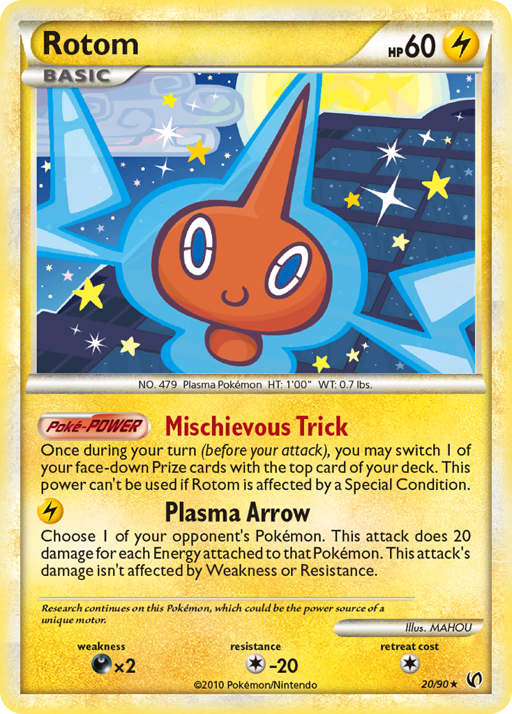 Rotom (20/90) [HeartGold & SoulSilver: Undaunted] - Card Brawlers | Quebec | Canada | Yu-Gi-Oh!