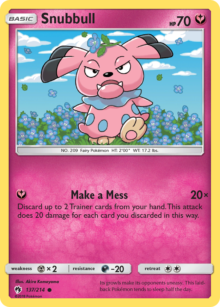 Snubbull (137/214) [Sun & Moon: Lost Thunder] - Card Brawlers | Quebec | Canada | Yu-Gi-Oh!
