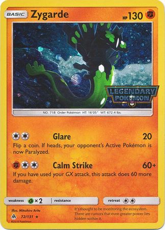 Zygarde (72/131) (Cosmos Holo) [Sun & Moon: Forbidden Light] - Card Brawlers | Quebec | Canada | Yu-Gi-Oh!