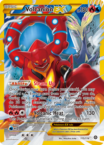 Volcanion EX (115/114) [XY: Steam Siege] - Card Brawlers | Quebec | Canada | Yu-Gi-Oh!