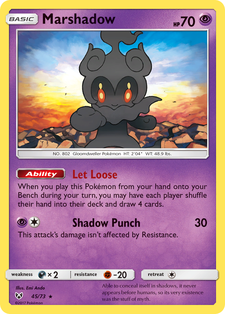 Marshadow (45/73) [Sun & Moon: Shining Legends] - Card Brawlers | Quebec | Canada | Yu-Gi-Oh!