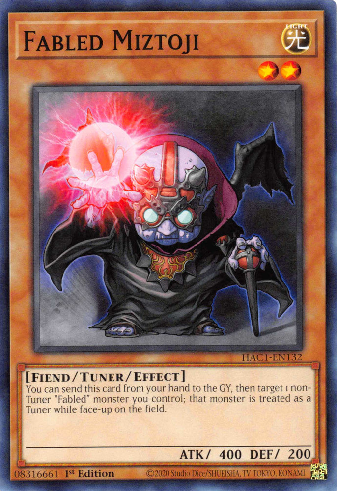 Fabled Miztoji [HAC1-EN132] Common - Card Brawlers | Quebec | Canada | Yu-Gi-Oh!