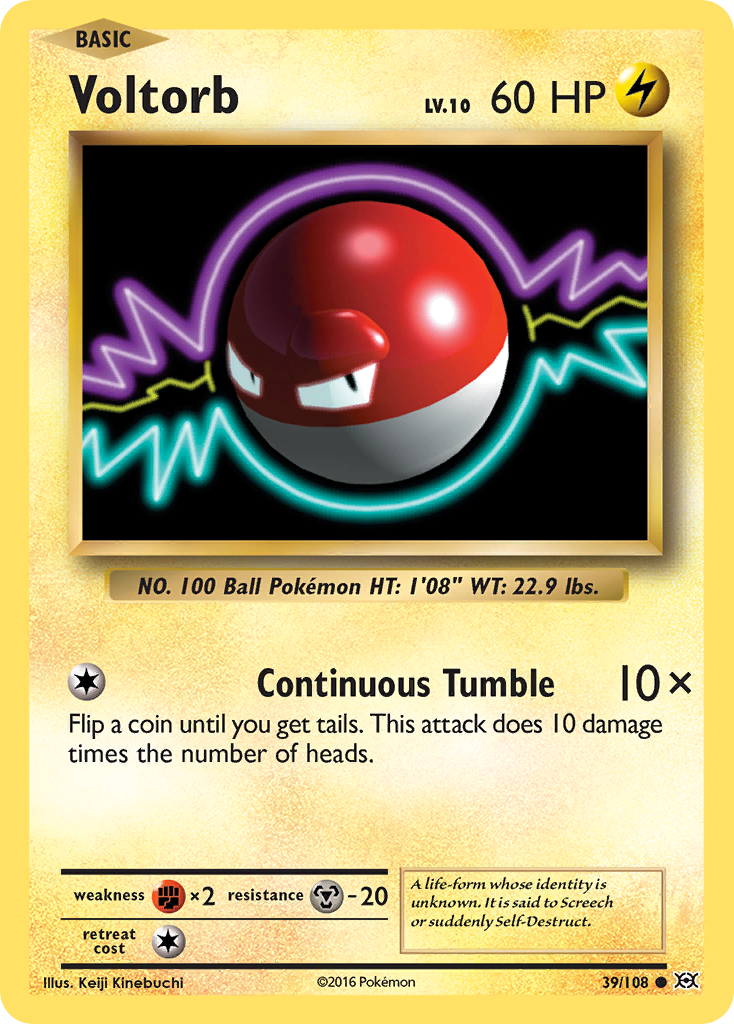Voltorb (39/108) [XY: Evolutions] - Card Brawlers | Quebec | Canada | Yu-Gi-Oh!