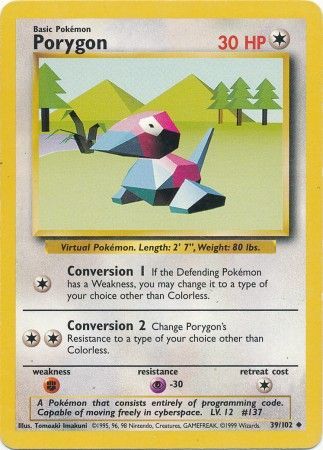 Porygon (39/102) [Base Set Unlimited] - Card Brawlers | Quebec | Canada | Yu-Gi-Oh!