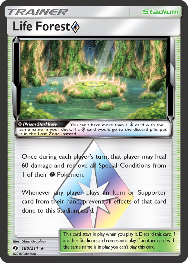 Life Forest (180/214) (Prism Star) [Sun & Moon: Lost Thunder] - Card Brawlers | Quebec | Canada | Yu-Gi-Oh!