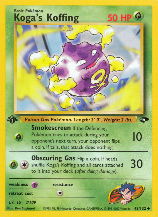 Koga's Koffing (48/132) [Gym Challenge 1st Edition] - Card Brawlers | Quebec | Canada | Yu-Gi-Oh!