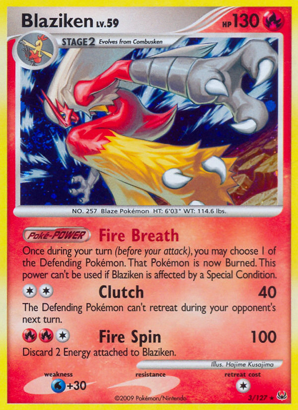 Blaziken (3/127) [Platinum: Base Set] - Card Brawlers | Quebec | Canada | Yu-Gi-Oh!