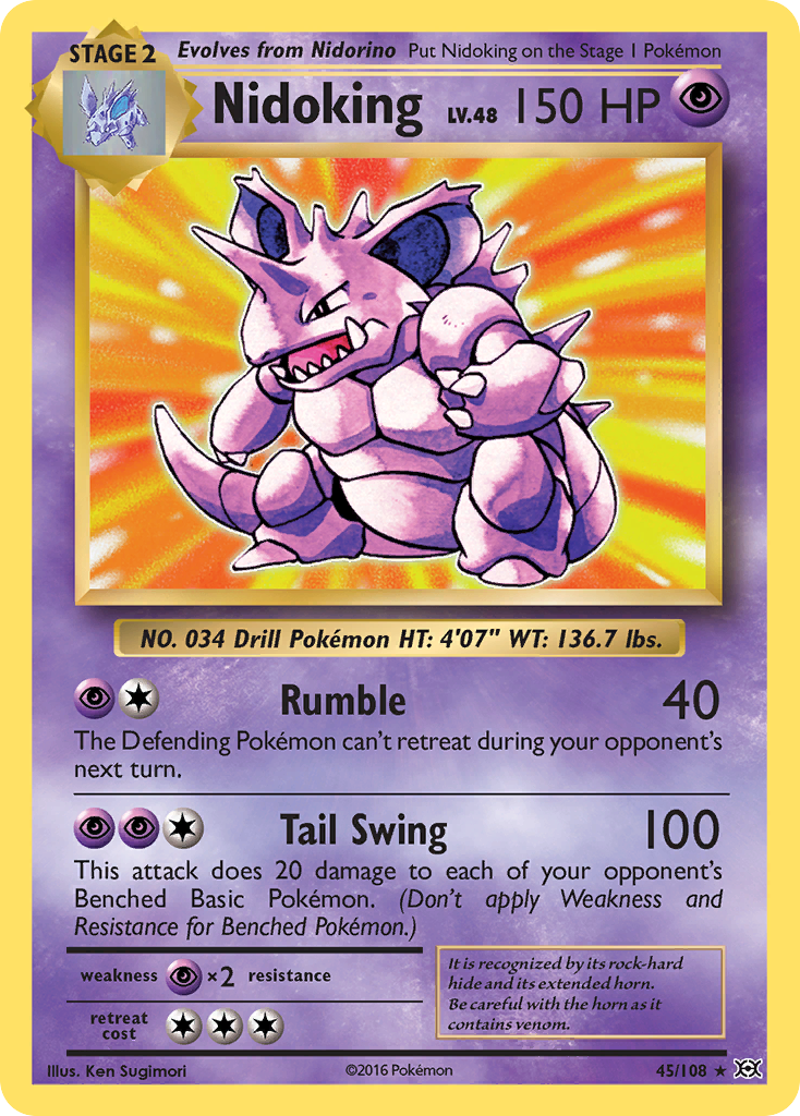 Nidoking (45/108) [XY: Evolutions] - Card Brawlers | Quebec | Canada | Yu-Gi-Oh!