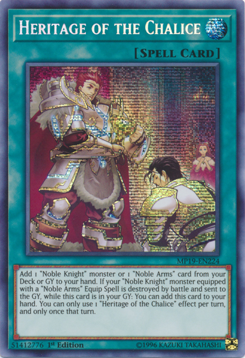 Heritage of the Chalice [MP19-EN224] Prismatic Secret Rare - Card Brawlers | Quebec | Canada | Yu-Gi-Oh!