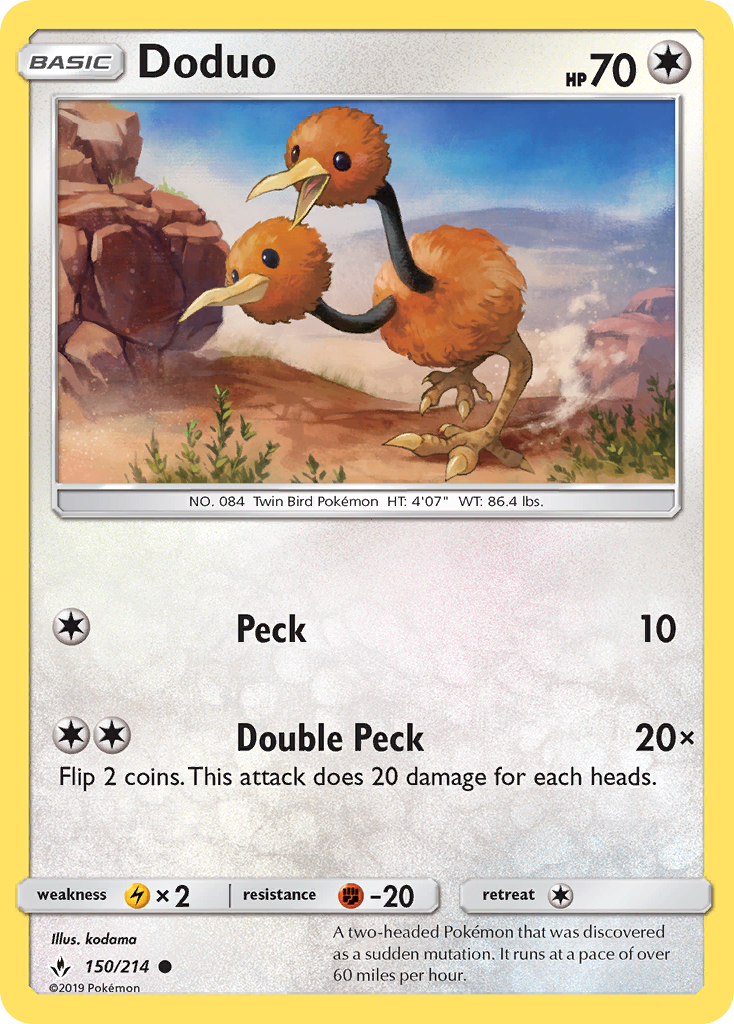 Doduo (150/214) [Sun & Moon: Unbroken Bonds] - Card Brawlers | Quebec | Canada | Yu-Gi-Oh!