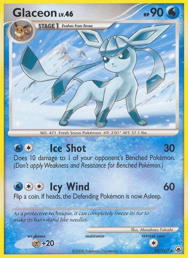 Glaceon (20/100) (Theme Deck Exclusive) [Diamond & Pearl: Majestic Dawn] - Card Brawlers | Quebec | Canada | Yu-Gi-Oh!