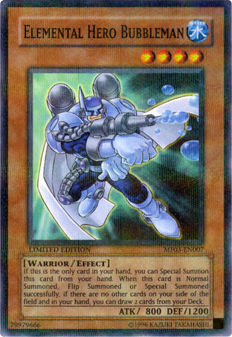 Elemental Hero Bubbleman [MF03-EN007] Parallel Rare - Card Brawlers | Quebec | Canada | Yu-Gi-Oh!