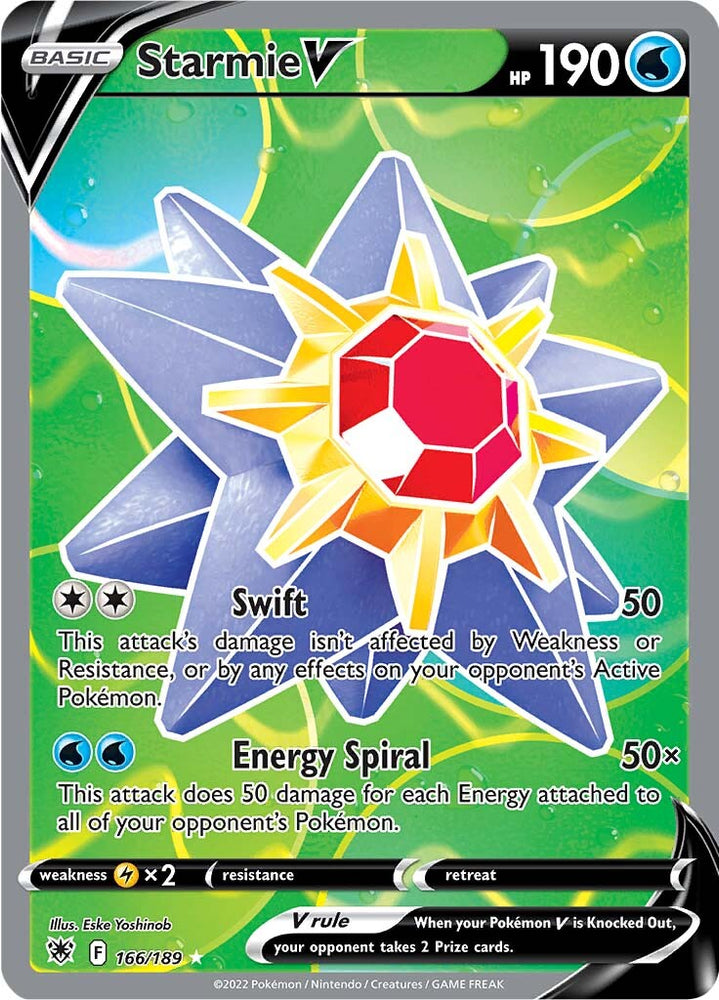 Starmie V (166/189) [Sword & Shield: Astral Radiance] - Card Brawlers | Quebec | Canada | Yu-Gi-Oh!