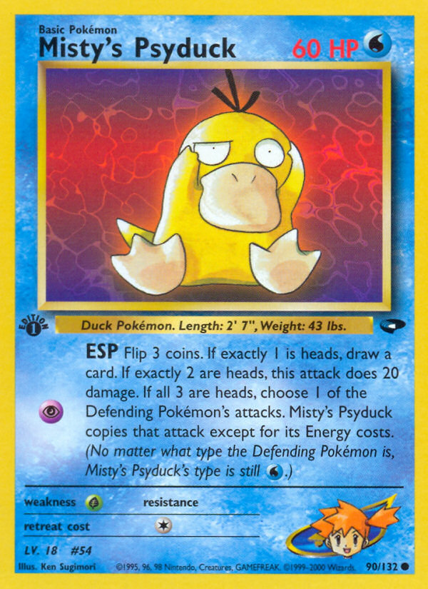 Misty's Psyduck (90/132) [Gym Challenge 1st Edition] - Card Brawlers | Quebec | Canada | Yu-Gi-Oh!
