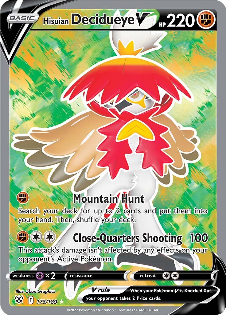 Hisuian Decidueye V (173/189) [Sword & Shield: Astral Radiance] - Card Brawlers | Quebec | Canada | Yu-Gi-Oh!