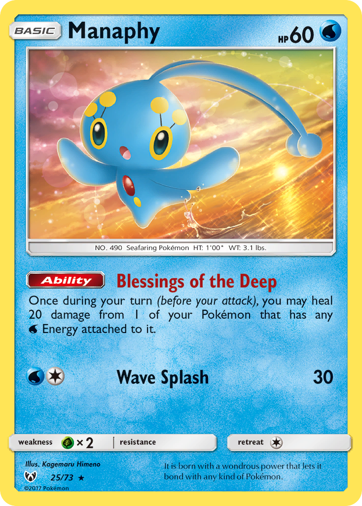 Manaphy (25/73) [Sun & Moon: Shining Legends] - Card Brawlers | Quebec | Canada | Yu-Gi-Oh!