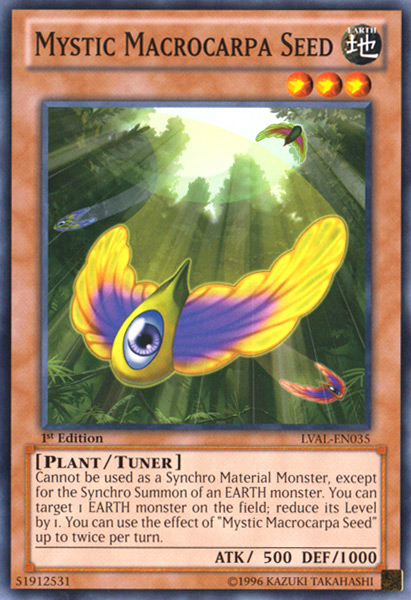 Mystic Macrocarpa Seed [LVAL-EN035] Common - Yu-Gi-Oh! - Card Brawlers | Quebec | Canada |