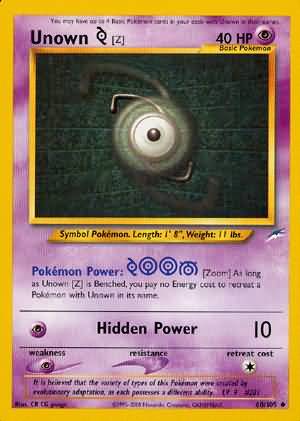 Unown [Z] (60/105) [Neo Destiny Unlimited] - Card Brawlers | Quebec | Canada | Yu-Gi-Oh!