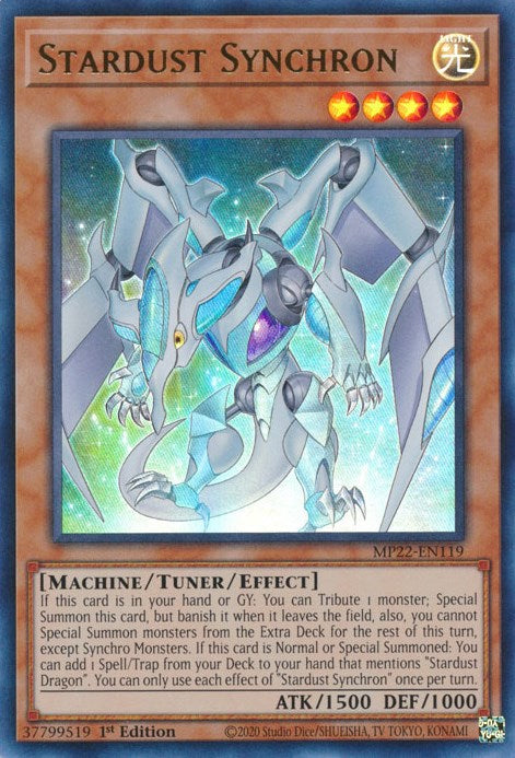 Stardust Synchron [MP22-EN119] Ultra Rare - Card Brawlers | Quebec | Canada | Yu-Gi-Oh!