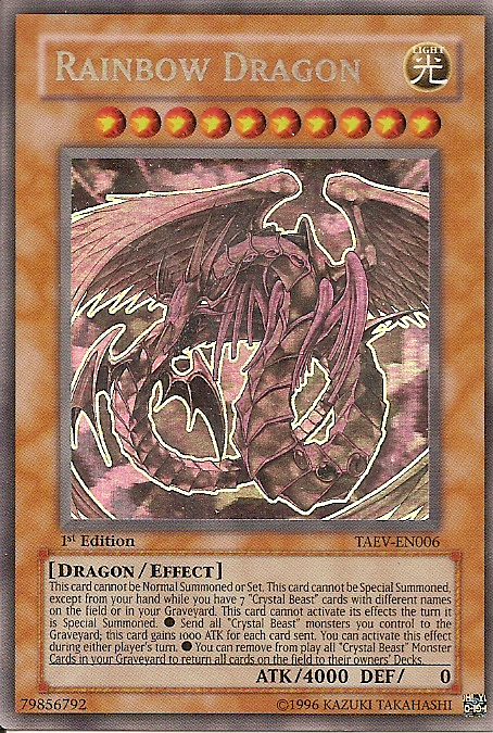 Rainbow Dragon [TAEV-EN006] Ghost Rare - Card Brawlers | Quebec | Canada | Yu-Gi-Oh!