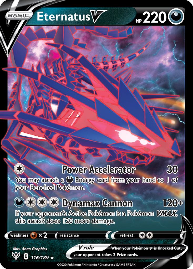 Eternatus V (116/189) (Jumbo Card) [Sword & Shield: Darkness Ablaze] - Card Brawlers | Quebec | Canada | Yu-Gi-Oh!