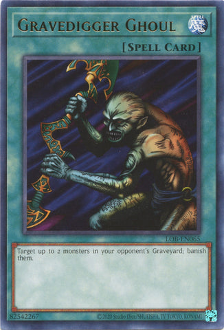 Gravedigger Ghoul (25th Anniversary) [LOB-EN065] Rare - Card Brawlers | Quebec | Canada | Yu-Gi-Oh!