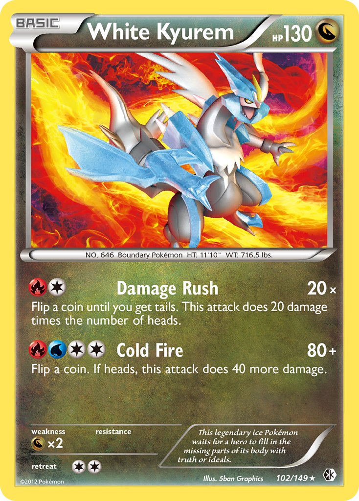 White Kyurem (102/149) (Theme Deck Exclusive) [Black & White: Boundaries Crossed] - Card Brawlers | Quebec | Canada | Yu-Gi-Oh!