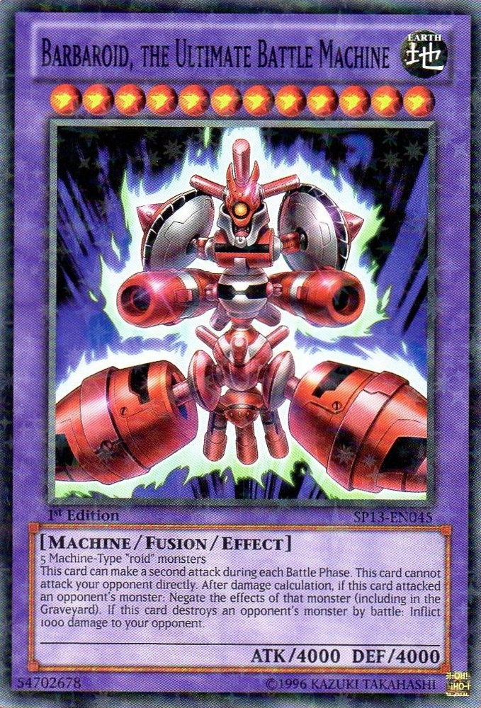 Barbaroid, the Ultimate Battle Machine [SP13-EN045] Starfoil Rare - Card Brawlers | Quebec | Canada | Yu-Gi-Oh!