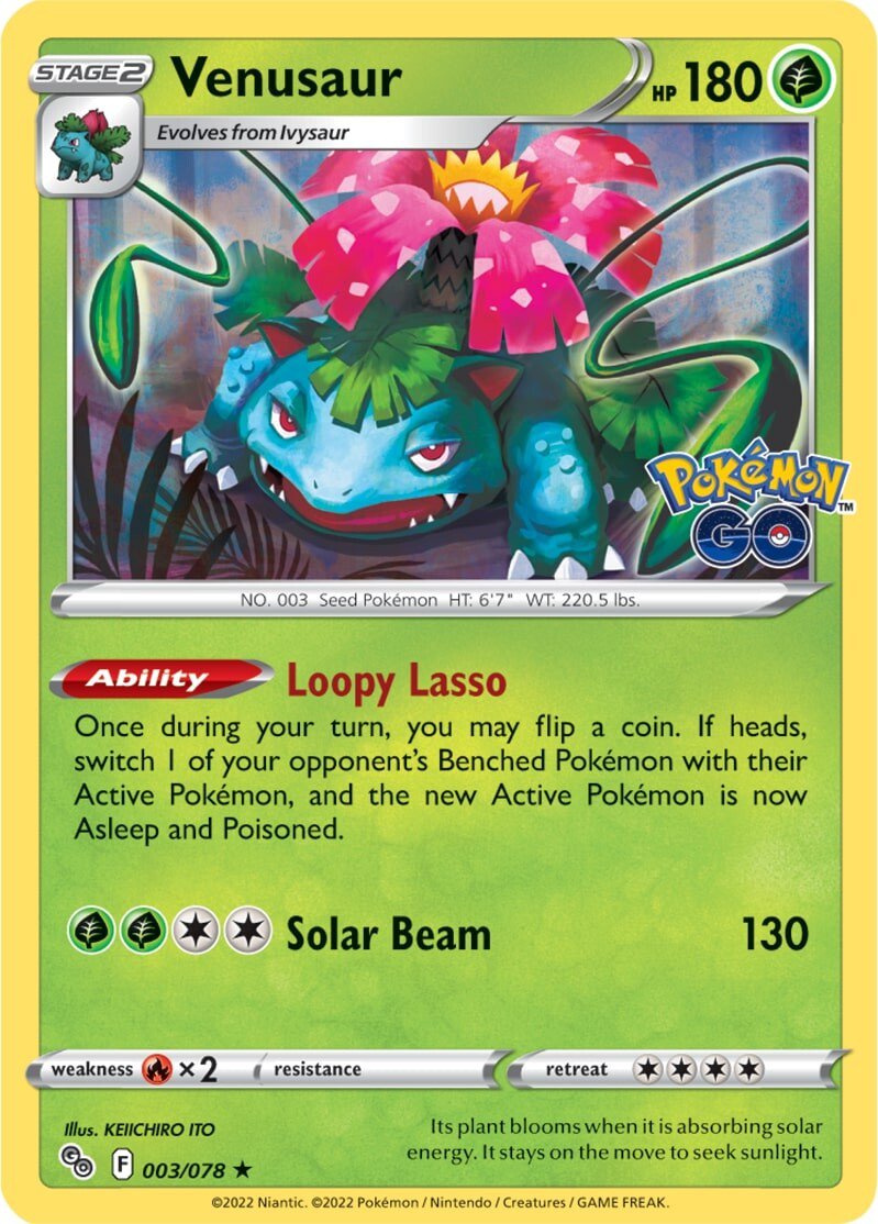 Venusaur (003/078) [Pokémon GO] - Card Brawlers | Quebec | Canada | Yu-Gi-Oh!