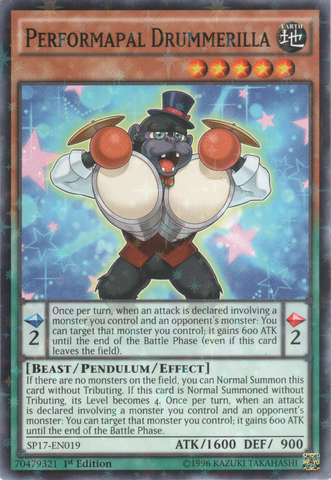 Performapal Drummerilla [SP17-EN019] Starfoil Rare - Yu-Gi-Oh! - Card Brawlers | Quebec | Canada |