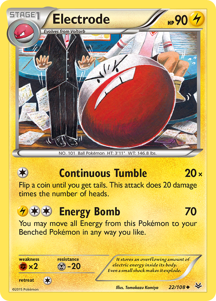 Electrode (22/108) [XY: Roaring Skies] - Card Brawlers | Quebec | Canada | Yu-Gi-Oh!