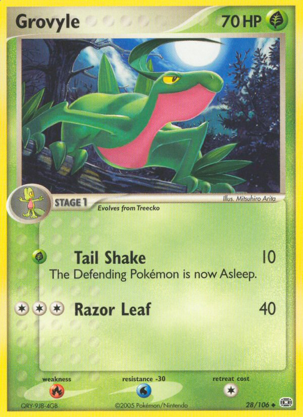 Grovyle (28/106) [EX: Emerald] - Card Brawlers | Quebec | Canada | Yu-Gi-Oh!