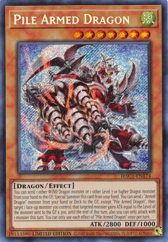 Pile Armed Dragon [HAC1-EN174] Secret Rare - Card Brawlers | Quebec | Canada | Yu-Gi-Oh!