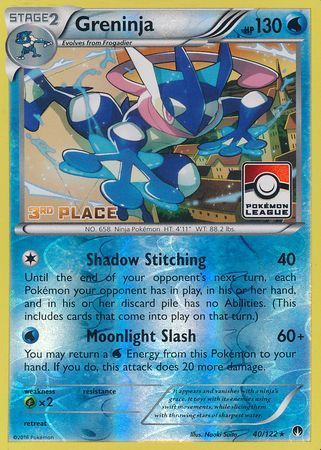 Greninja (40/122) (League Promo 3rd Place) [XY: BREAKpoint] - Card Brawlers | Quebec | Canada | Yu-Gi-Oh!