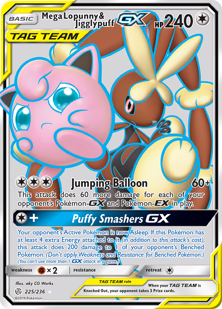 Mega Lopunny & Jigglypuff GX (225/236) [Sun & Moon: Cosmic Eclipse] - Card Brawlers | Quebec | Canada | Yu-Gi-Oh!