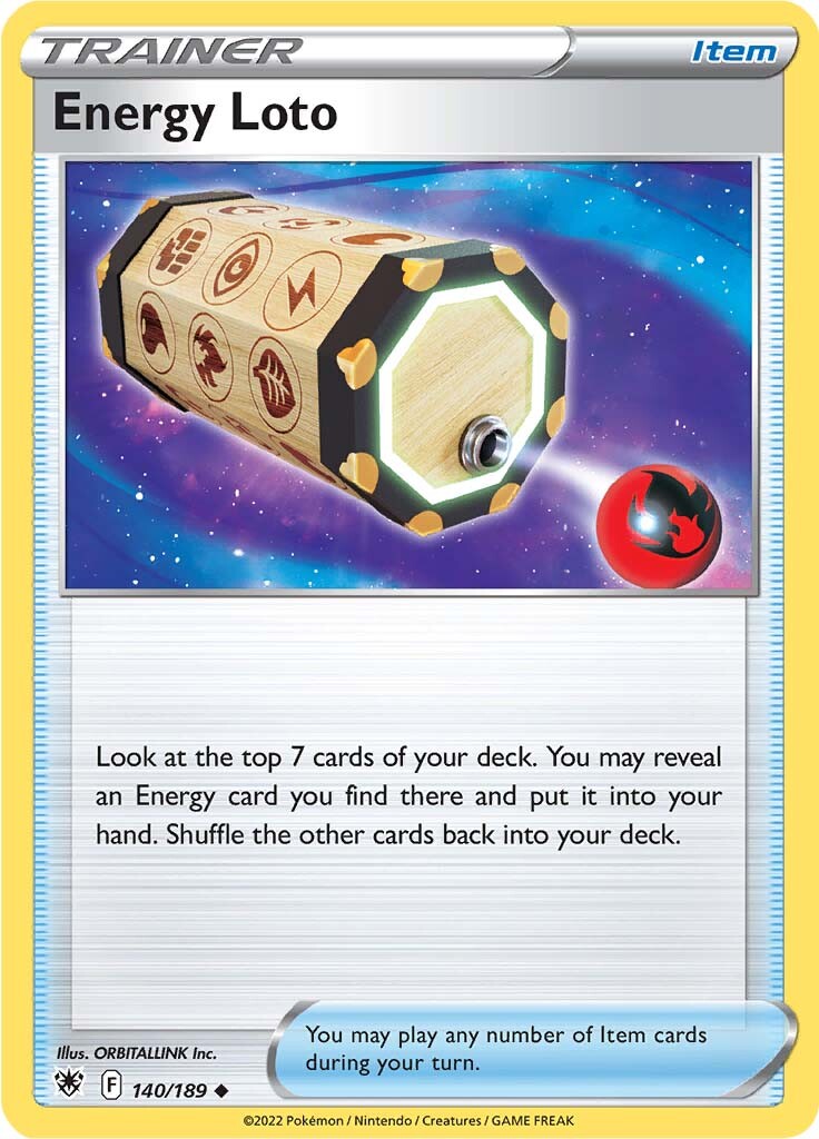 Energy Loto (140/189) [Sword & Shield: Astral Radiance] - Card Brawlers | Quebec | Canada | Yu-Gi-Oh!