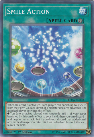 Smile Action [LED6-EN048] Common - Card Brawlers | Quebec | Canada | Yu-Gi-Oh!