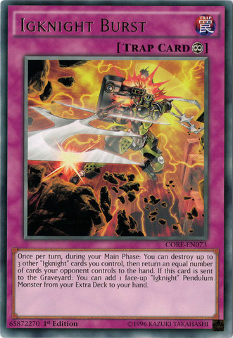 Igknight Burst [CORE-EN073] Rare - Yu-Gi-Oh! - Card Brawlers | Quebec | Canada |