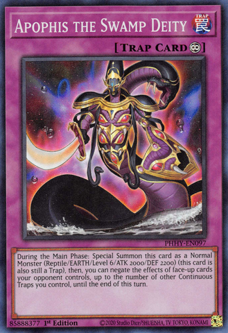 Apophis the Swamp Deity [PHHY-EN097] Super Rare - Card Brawlers | Quebec | Canada | Yu-Gi-Oh!