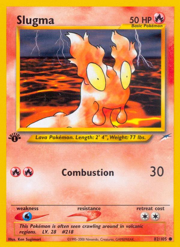 Slugma (82/105) [Neo Destiny 1st Edition] - Card Brawlers | Quebec | Canada | Yu-Gi-Oh!